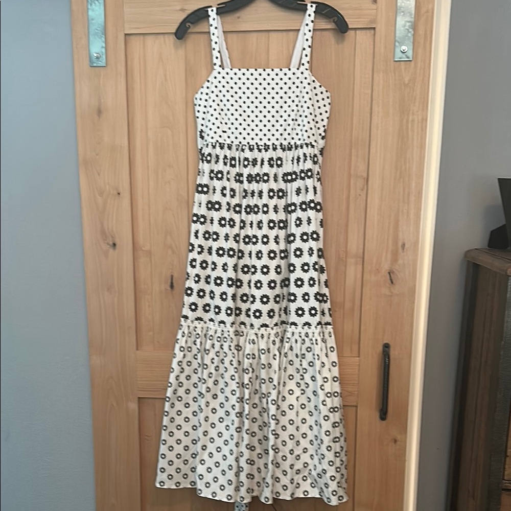 🌼 SOLD - Tory Burch Mod Dot Patchwork Midi Dress – Size 4 🌼 - Picture 7 of 10